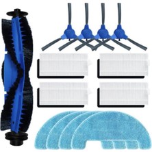 Yedek Aksesuarlar Seti Coredy R550 R600 R650 R750 Robotlu Süpürge Ana Yan Fırça Hepa Filtreler Paspas Pedleri (Yurt Dışından)
