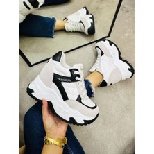 Gizli Dolgu Topuklu Kalın Taban Kadın Spor Ayakkabı Sneaker