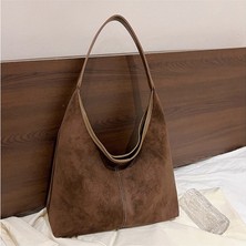 Home Kadın Çantaları Sınır Ötesi Yeni Sonbahar ve Kış Moda Çantalar Büyük Kapasiteli Çok Yönlü Omuz Çantası Retro Buzlu Kova Çantası (Yurt Dışından)