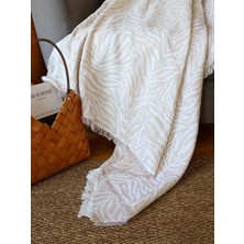 Kamdu 60 x 210 cm  Zebra Desenli Koltuk Örtüsü, Tek Kişilik Pike, Tek Kişilik Yatak Örtüsü, Tv Battaniyesi