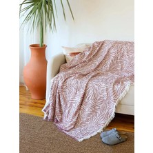 Kamdu 60 x 210 cm  Zebra Desenli Koltuk Örtüsü, Tek Kişilik Pike, Tek Kişilik Yatak Örtüsü, Tv Battaniyesi