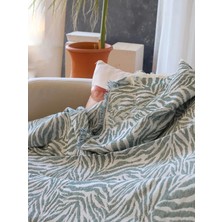 Kamdu 160 x 210 cm  Zebra Desenli Koltuk Örtüsü, Tek Kişilik Pike, Tek Kişilik Yatak Örtüsü, Tv Battaniyesi
