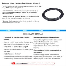 Arvepa Su Arıtma Cihazı Premium Siyah Hortum (15 Metre)
