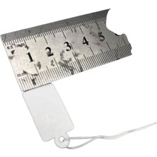 Megass Dekor Yerli Üretim Orta Boy Beyaz Renk 2 /1,5 cm 80 Adet Karton İpli Etiketi