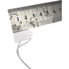 Yerli Üretim Küçük Boy Beyaz Renk 2 /1 cm 80 Adet Karton Ipli Etiketi