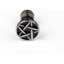 Lila Rosa Yıldız Gotik Çelik Tekli Küpe