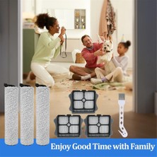 Jindamai Ifloor 3 Floor One S3 Kablosuz Islak Kuru Elektrikli Süpürge Parçaları Için Yedek Fırça Silindirleri ve Hepa Filtreleri (Yurt Dışından)