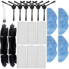 Jindamai X-Plorer Serie 75 S+ RG8597W Robot Süpürge Parçaları Için 19 Adet Ana Fırça Hepa Filtre Paspas Pedi (Yurt Dışından)