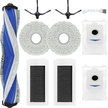 Jindamai X5 Pro Omni Elektrikli Süpürge Ana Yan Fırça Hepa Filtre Paspas Bezi Toz Torbaları Yedek Parçaları (Yurt Dışından)