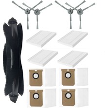 Jindamai Clean L50/L50/L60 Hibrit Robot Süpürge Ana Yan Fırça Filtre Toz Torbası Için 13 Adet Yedek Parça (Yurt Dışından)