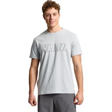 Slam Logo Erkek Gri Tişört