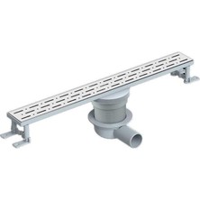 MaxiFlow Duş Kanalı Style Lıne File Pas.ız Ø50 40CM Yan