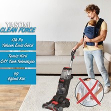 Yasomi VCW95 Clean Force Pro Dikey Halı Koltuk Yıkama ve Leke Çıkarma Makinesi