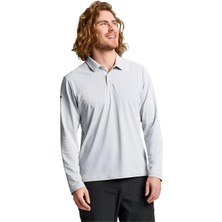 Slam Tech Pique Polo Ls Erkek Gri Tişört