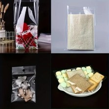 100 Adet 10X15 Kendinden Yapışkanlı Açılıp Kapanabilir Şeker Kurabiye Şeffaf Plastik Poşet Torba
