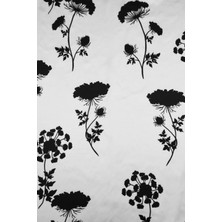 Sardo Kumaş Çiçek Desenli Dijital Baskılı Şifon Saten Kumaş / En 1,50  cm  - Elbise , Perde ve Kırlent