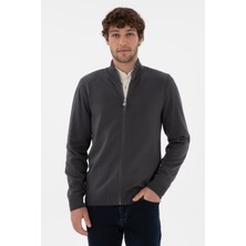 U.S. Polo Assn. Erkek Antrasit Basic Triko Hırka 50298268-VR006