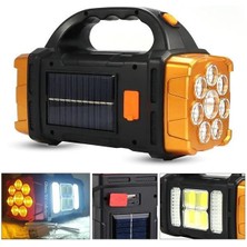 Hurry Bolt HB-1678 Solar Kamp Lambası Acil Durum Işığı Şarjlı Beyaz Günışığı 38W+COB LED