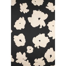 Çiçek Desenli Dijital Baskılı Şifon Saten Kumaş / En 1,50  cm  - Elbise , Perde ve Kırlent