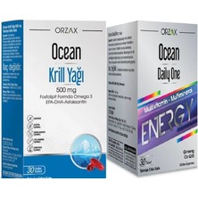 Orzax Ocean Krill Oil 500 Mg 30 Kapsül + Ocean Daily One Energy 30 Tablet