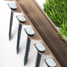 Lux Garden Çim Ayırıcı 5 M Kahverengi Çim Sınırlayıcı Taş Toprak Ayıracı Çim Ayracı Çim Ayırıcı Bariyeri
