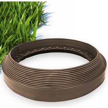 Lux Garden Çim Ayırıcı 15 M Kahverengi Çim Sınırlayıcı Taş Toprak Ayıracı Çim Ayracı Çim Ayırıcı Bariyeri