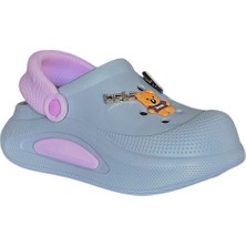 Akınalbella Akınal Bella E468 Buz Gri/pembe Kadın Sabo Terlik