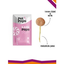 Lollipops Tavuk Ciğeri Kefir Dondurularak Kurutulmuş Kedi Köpek Ödülü Lolipop 6'lı Lolipopu