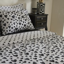 Karaca Home Amour Bliss  Pamuk Çift Kişilik Nevresim Takımı Siyah
