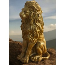 Koç Design 35  cm  Dev Aslan Heykel Biblo Güç ve Asaletin Simgesi
