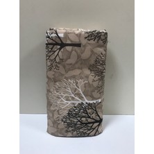 Asev Home İpli Ayarlanabilir Isıya Dayanıklı Keçeli Ütü Masası Kılıfı Örtüsü Bezi 55X140 cm Toprak