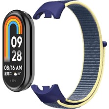 Dmay Xiaomi Mi Band 9 Uyumlu Hasırlı Kordon Kumaş Spor Cırt Cırt