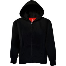 Numb Original Siyah Fermuarlı Hoodie