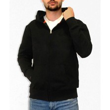 Numb Original Siyah Fermuarlı Hoodie