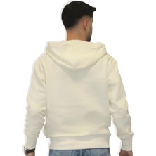 Numb Original Krem Fermuarlı Hoodie