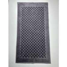 Ender Home 50x90 Paspas Jakarlı Kadife Baklava Desen Banyo Paspası