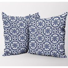 Geometrik Desenli Dijital Baskılı Şifon Saten Kumaş / En 1,50  cm  - Elbise , Perde ve Kırlent