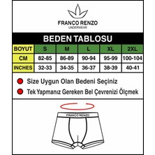 Franco Renzo 6'lı Kutulu Lüx Pamuklu ve Likralı Boxer