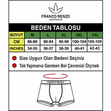 Franco Renzo 6'lı Kutulu Lüx Pamuklu ve Likralı Boxer