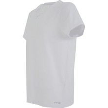 ADAM BOXES V Yaka T-shirt N-Simplo - Beyaz