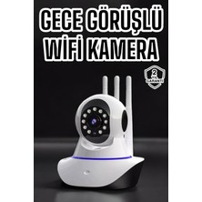 Techroid Ev Kamerası Wifi Kamerası Video Kayıt Çift Yönlü Hareket Sensörü Bebek