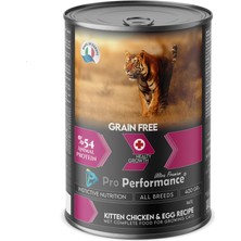 Pro Performance Tahılsız Ezme Tavuk ve Yumurtalı Yavru Kedi Konserve Maması 400 gr