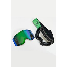 Profesyonel Kayak / Snowboard Gözlüğü Mıknatıslı Yeşil Model
