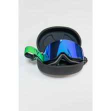 Profesyonel Kayak / Snowboard Gözlüğü Mıknatıslı Yeşil Model