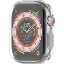 Novatis Apple Watch 10 46MM Uyumlu Kasa Koruyucu Şeffaf Silikon Hd Ekran Koruyucu