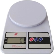 Bozyel SF-400 Elektronik Mutfak Tartısı - Dijital Ekranlı Tartı - Hasas Terazi -Beyaz