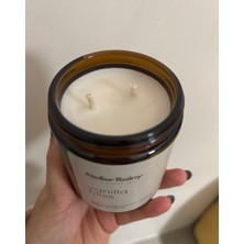 Atelier Rainy Vanilya Kokulu Amber Renkli Cam Kavanoz Soya Mum - 270CC