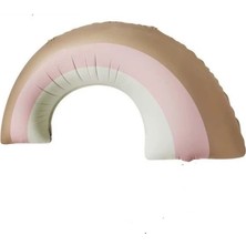 Retro Gökkuşağı Pembe Folyo Balon 82 x 53  cm  1 Adet