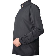 Aşçı Ceketi Likralı Kol Unisex Çıtçıtlı Uzun Kollu Chef Aşçı Mutfak Ceket