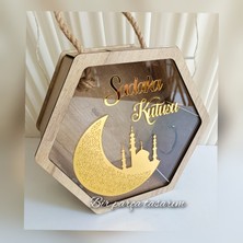 Bir Parça Tasarım Şeffaf Pleksili Cami Figürlü Kumbara
